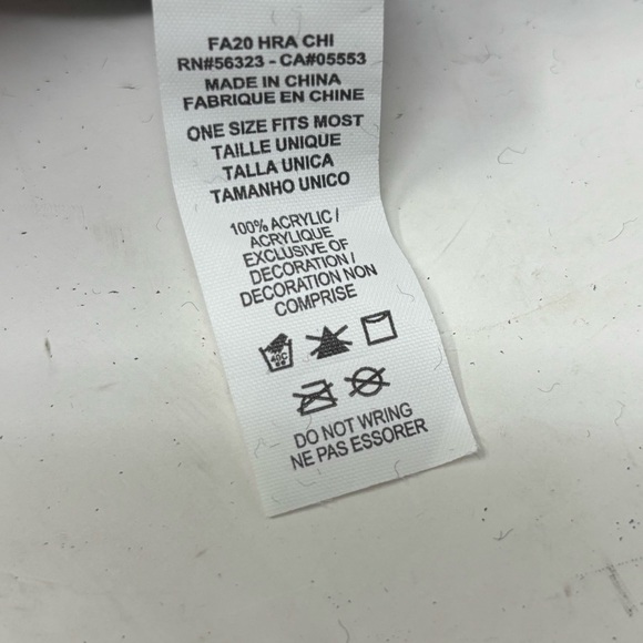 NIKE Fold over TENNESSEE VOLUNTEERS Black White Striped Beanie Pom Pom Adult OS - Picture 9 of 10